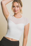 BLUSA CROP TOP TRANSPARENCIA