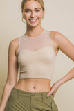 BLUSA CROP TOP TRANSPARENCIA
