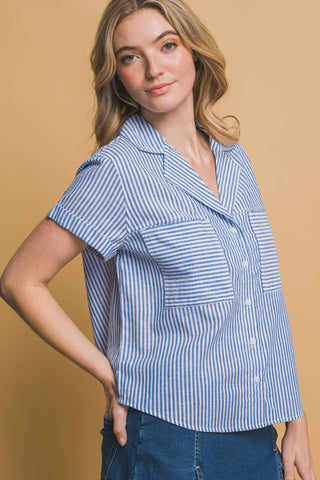 BLUSA ABOTONADA RAYADA