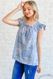 BLUSA ESTAMPADO RUFFLED