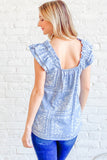BLUSA ESTAMPADO RUFFLED