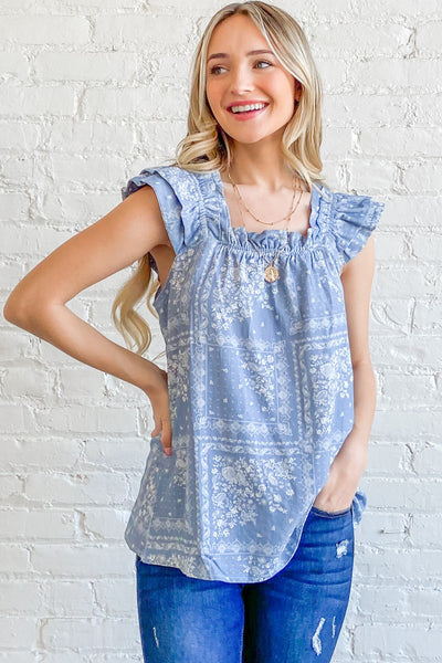 BLUSA ESTAMPADO RUFFLED