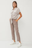 BLUSA ABOTONADA BOLSAS