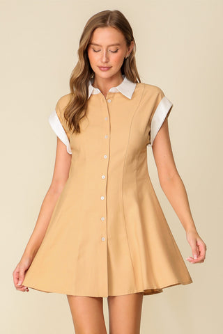 VESTIDO CORTO ABOTONADO