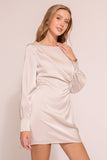 VESTIDO CORTO SATINADO