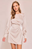 VESTIDO CORTO SATINADO