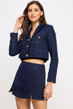 SET** SACO CORTO Y FALDA TWEED