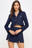 SET** SACO CORTO Y FALDA TWEED