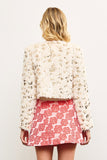 SACO CORTO PELUDO SEQUINS