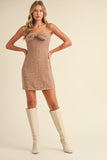 VESTIDO STRAPLESS TWEED MOÑO