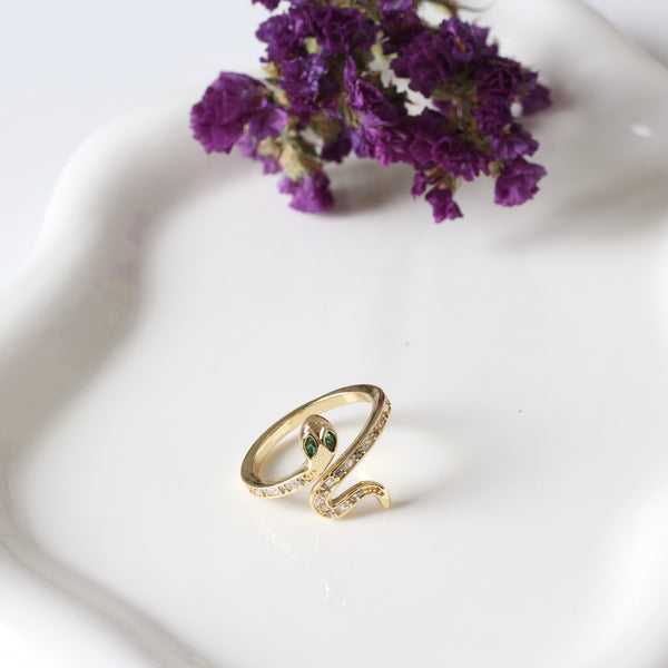 ANILLO SERPIENTE ZIRCONIAS