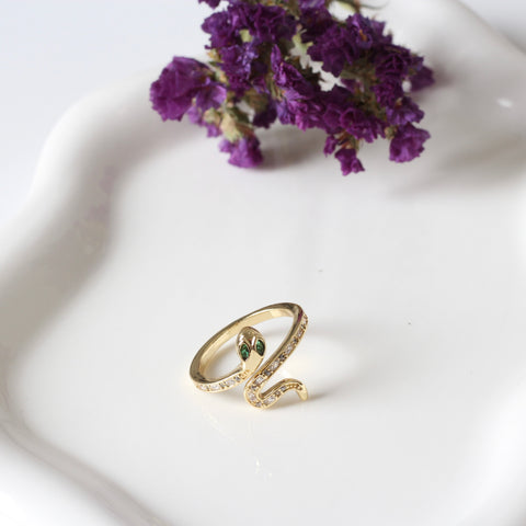 ANILLO SERPIENTE ZIRCONIAS