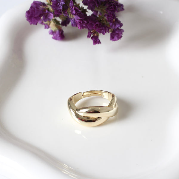 ANILLO CRUZADO CHUNKY