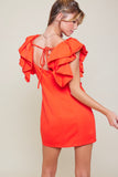 VESTIDO HOMBRO RUFFLED