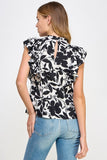 BLUSA FLOREADA RUFFLED