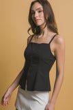 BLUSA TANK TOP CHALECO ABOTONADO