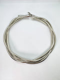 COLLAR TRENZADO PLATA