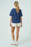 BLUSA RAYADA CONTRASTE