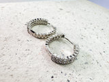 HUGGIE ZIRCONIAS PLATA