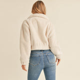 ABRIGO CORTO FUR ZIPPER