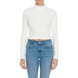 BLUSA CROP ACANALADA CUELLO