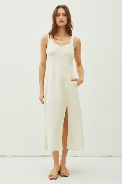 VESTIDO MAXI LINO