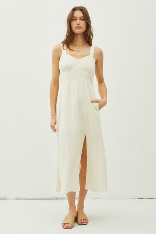 VESTIDO MAXI LINO