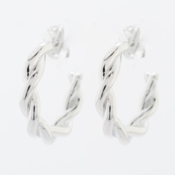 ARETE RODIO ENTRELAZADO