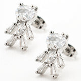 ARETE RODIO OSO ZIRCONIA
