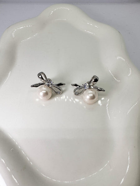 ARETE MOÑO PERLA PL