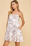 VESTIDO CORTO FRENCH PRINT