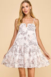 VESTIDO CORTO FRENCH PRINT