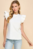 BLUSA MANGA RUFFLED