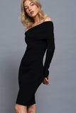 VESTIDO TEJIDO OFF SHOULDER