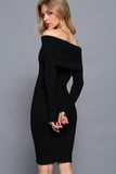 VESTIDO TEJIDO OFF SHOULDER
