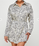 VESTIDO ESTAMPADO ABOTONADO