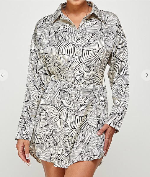 VESTIDO ESTAMPADO ABOTONADO