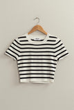 BLUSA CROP RAYAS