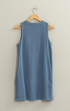 VESTIDO CAMISETA BOLSAS