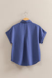 BLUSA ABOTONADA MANGA CORTA