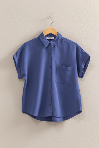 BLUSA ABOTONADA MANGA CORTA