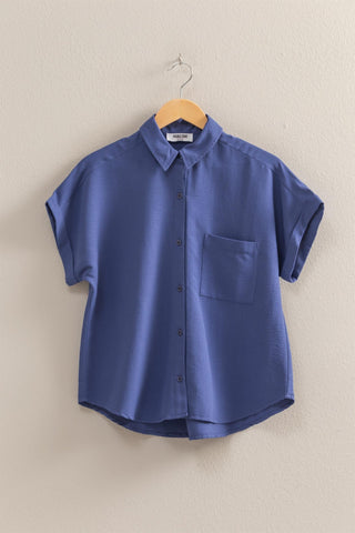 BLUSA ABOTONADA MANGA CORTA