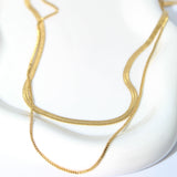 COLLAR DOBLE PANZA DE VIBORA