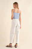 BLUSA TABLONEADA TIRANTES
