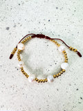 PULSERA CAFÉ PERLAS