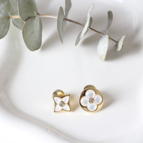 ARETES FLOR ASIMETRICA