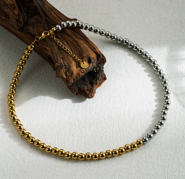 COLLAR BOLITAS BICOLOR