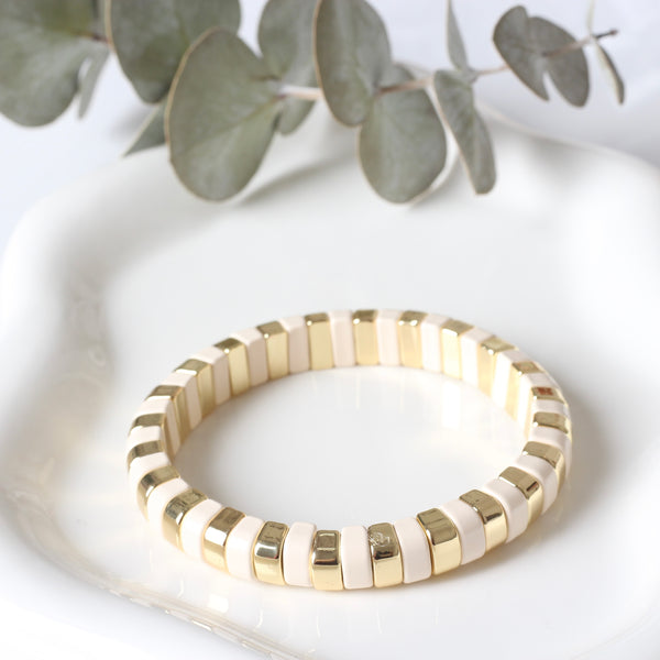 PULSERA BICOLOR WHITE