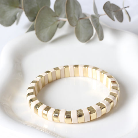 PULSERA BICOLOR WHITE