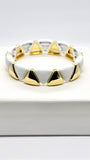 PULSERA TRIÁNGULOS BLANCOS